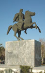 The statue of Alexander in Thessaloniki