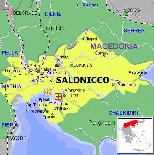 mappa salonicco