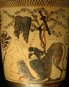 Heracles and the lion of nemea