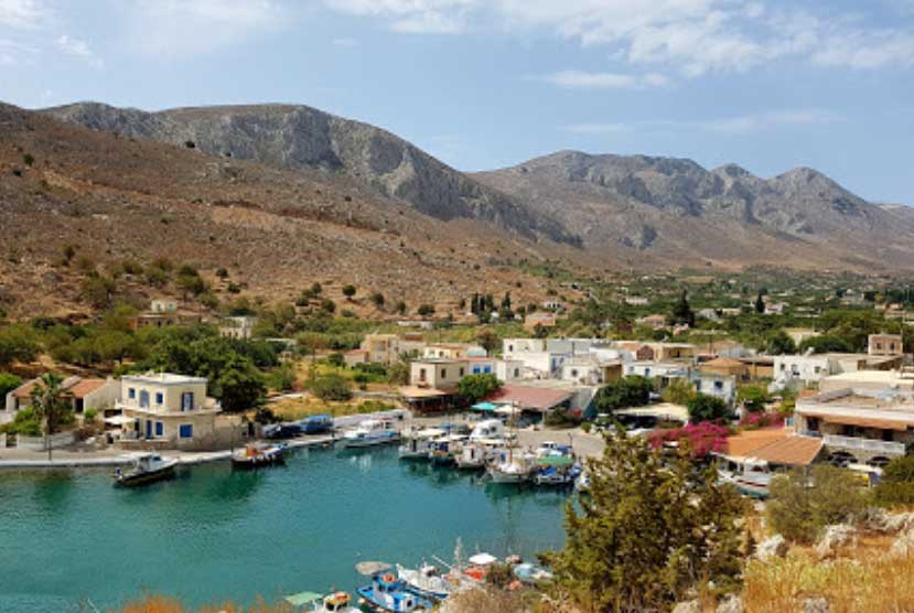 Vathy Rocks Vathy Kalymnos, the unique village in a fjord