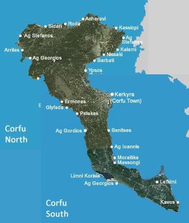 corfu-geography