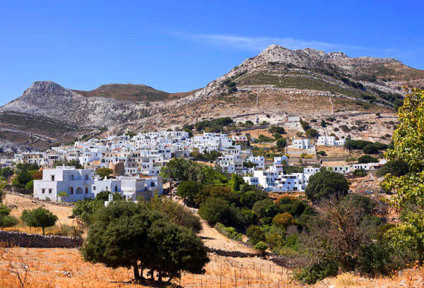 The village of Apiranthos in Naxos