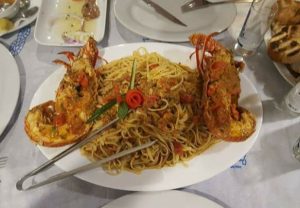 Lobster with Spaghetti