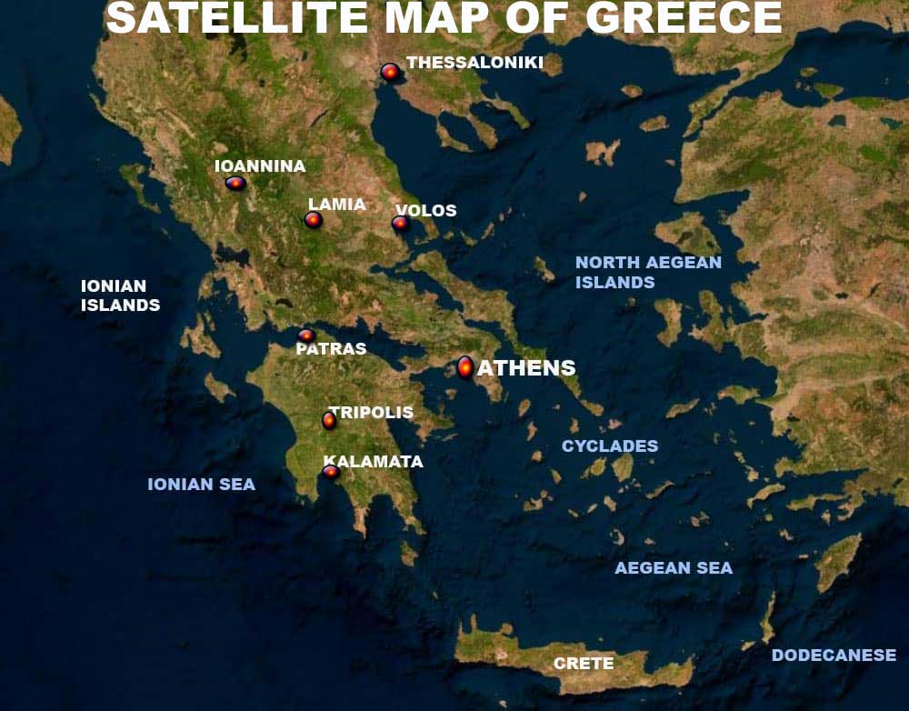 SATELLITE mAP OF gREECEsatellite-map-of-greece