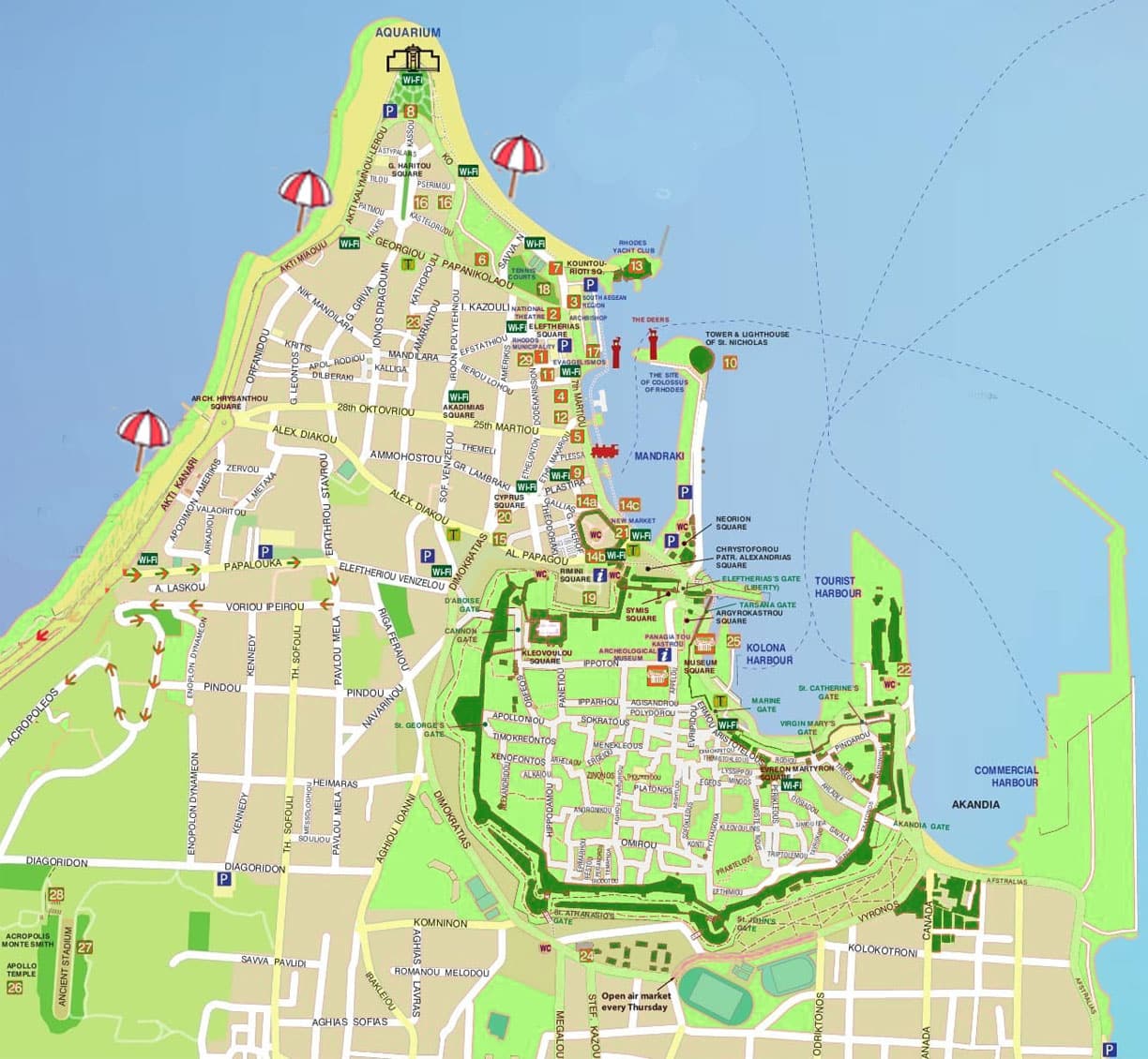Rodi Mappa Rodi Cartina
