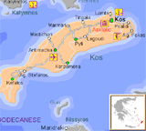 mappa di kos