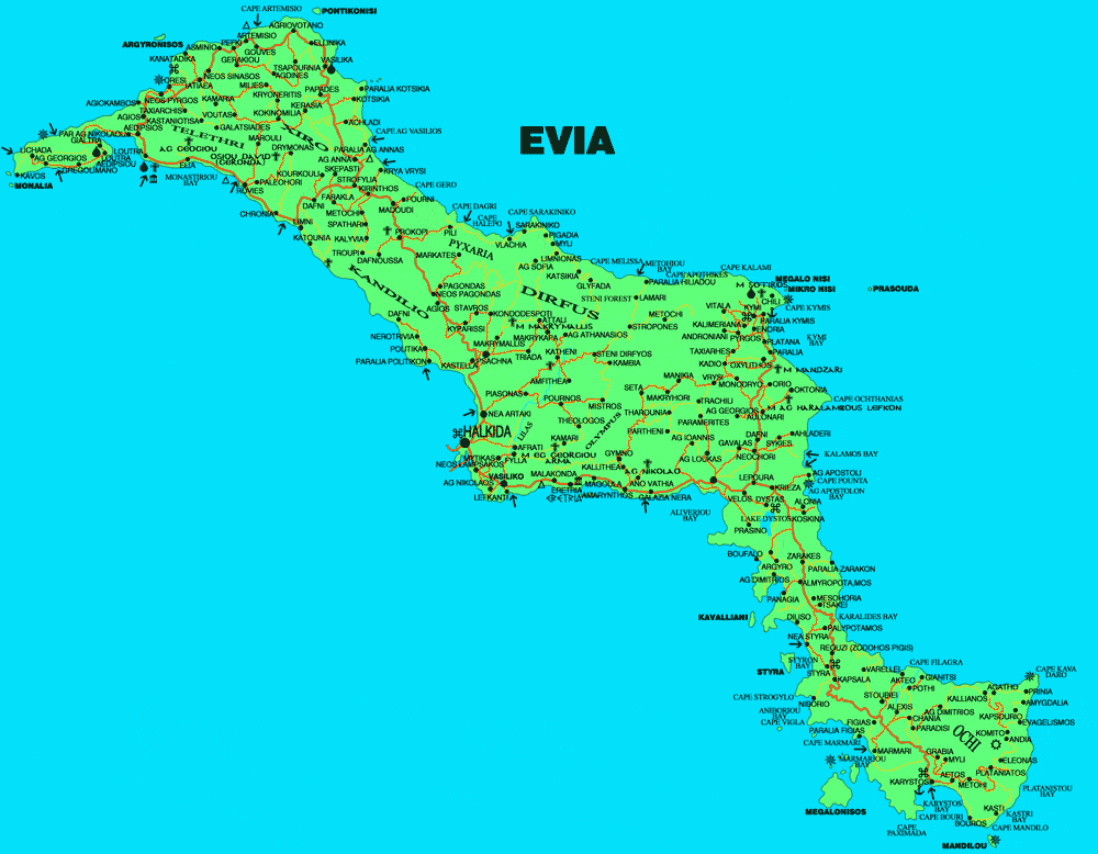 evia map
