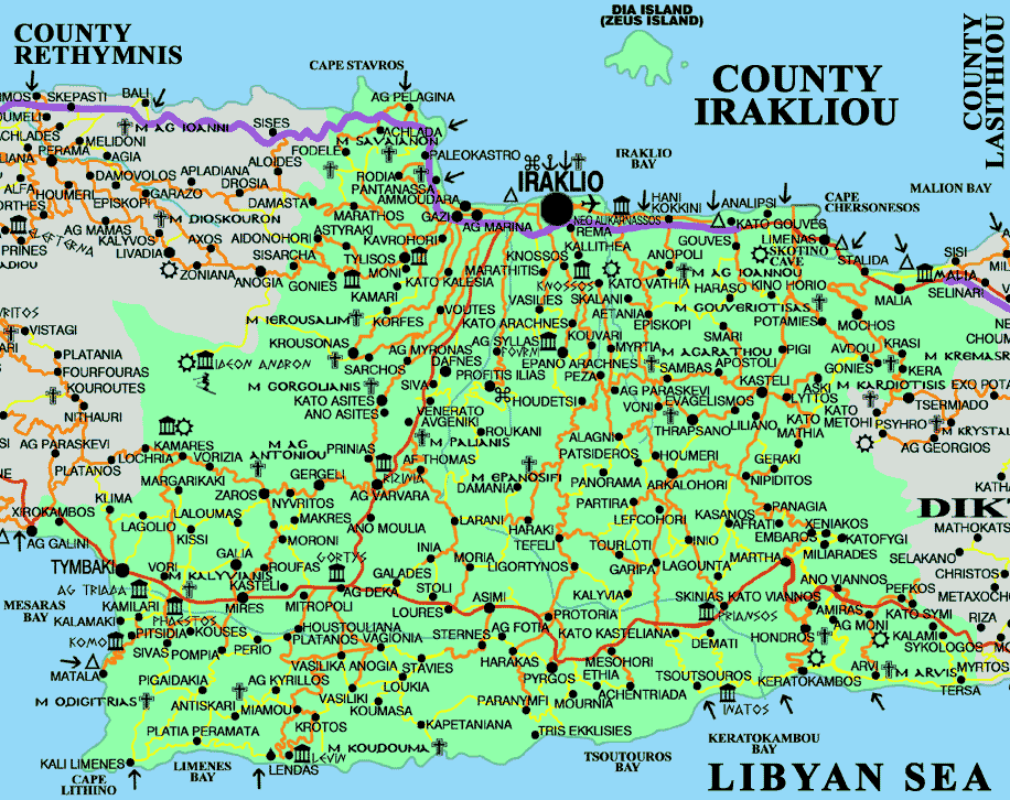 Heraklion Map