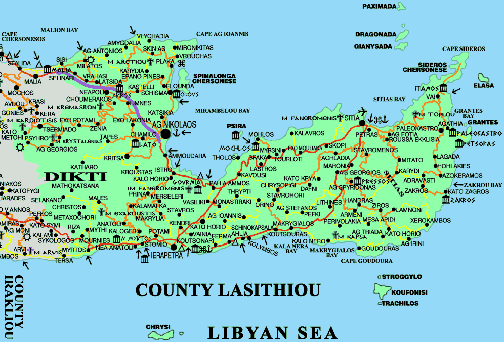 Lassithi map
