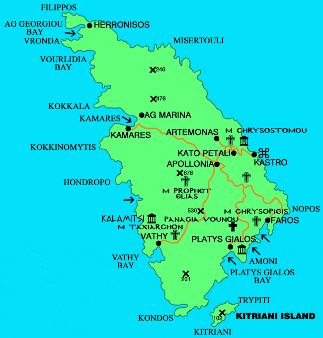 Sifnos map