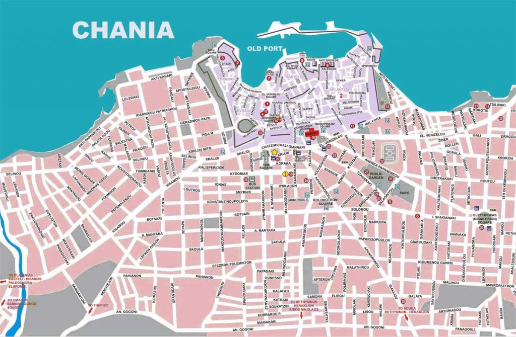 chania city map