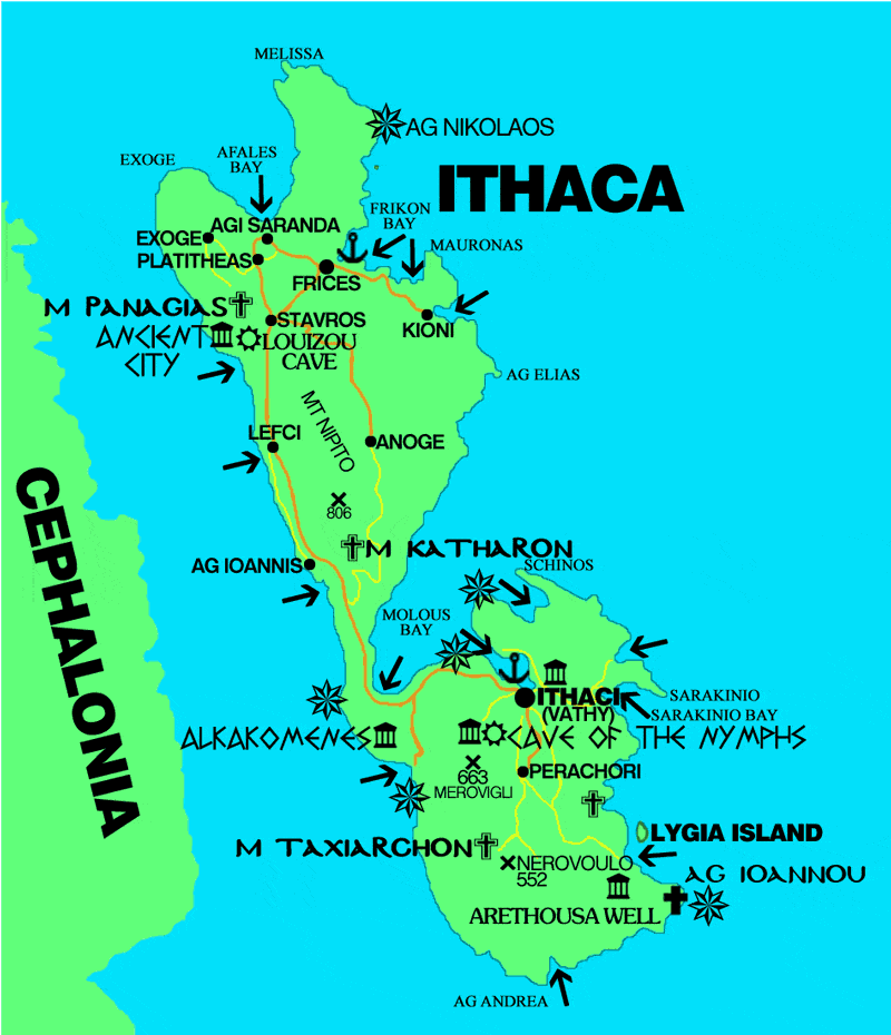 ITHACA MAP