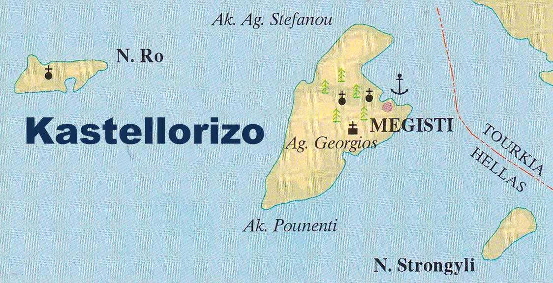 Kastellorizo map