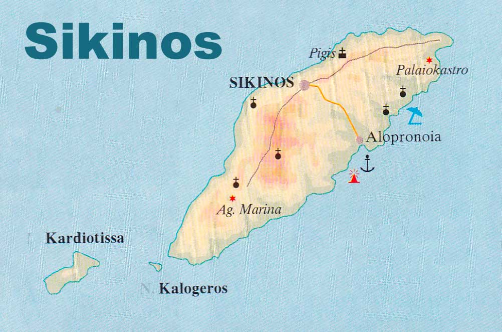 Sikinos map